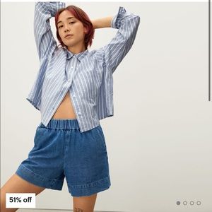 Everlane Easy Jean Short in Deep Sea Wash